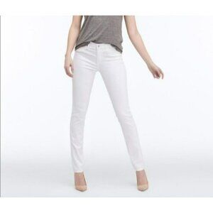Adriano Goldschmied Prima Mid-Rise Cigarette White Jeans 27R